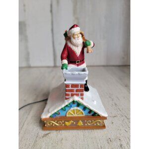 Hallmark Up on the house top magic ornament Xmas Santa Claus